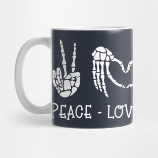 Peace Love Halloween Pumpkin Mug